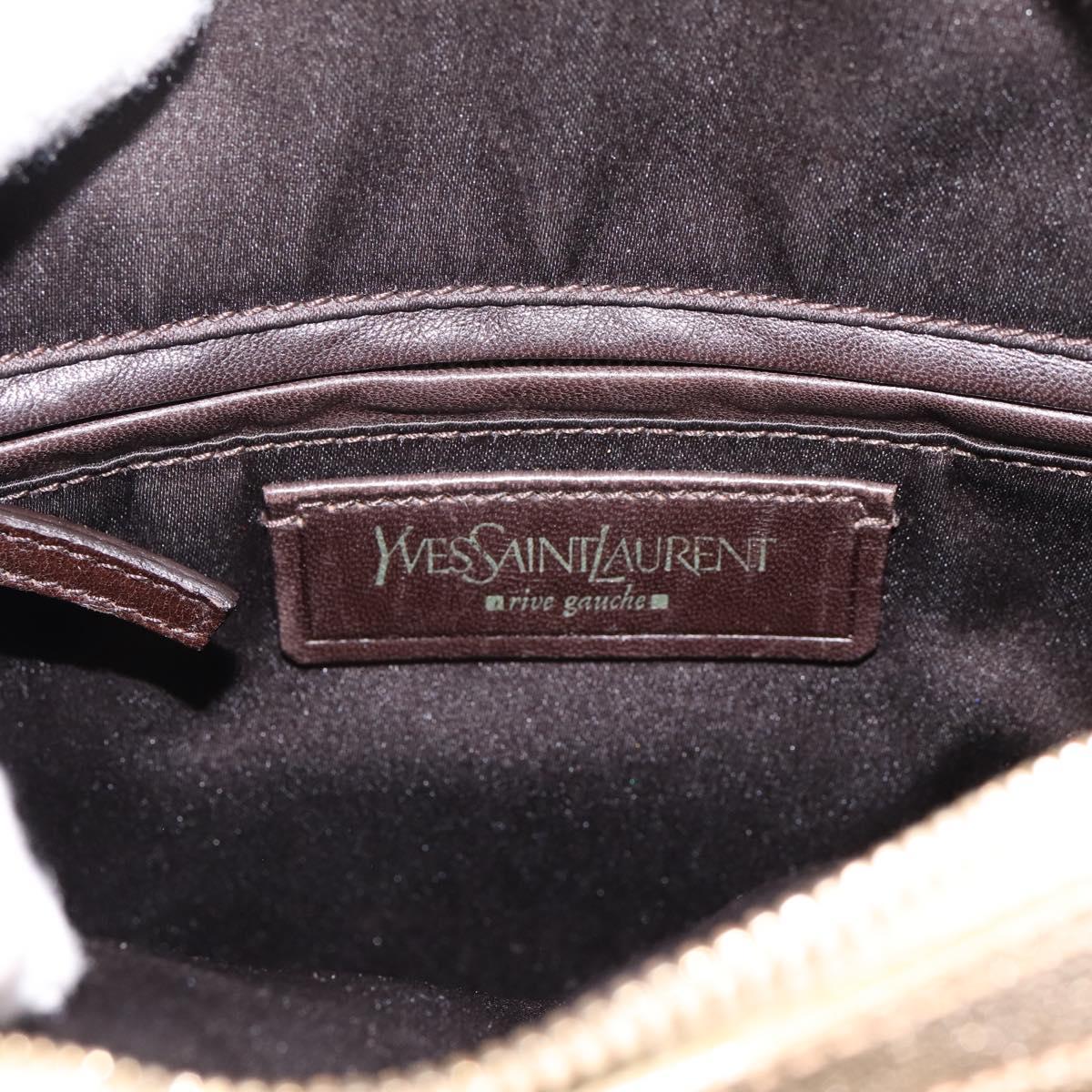 SAINT LAURENT Muse Hand Bag Leather Gold 160950 Auth BA14800V
