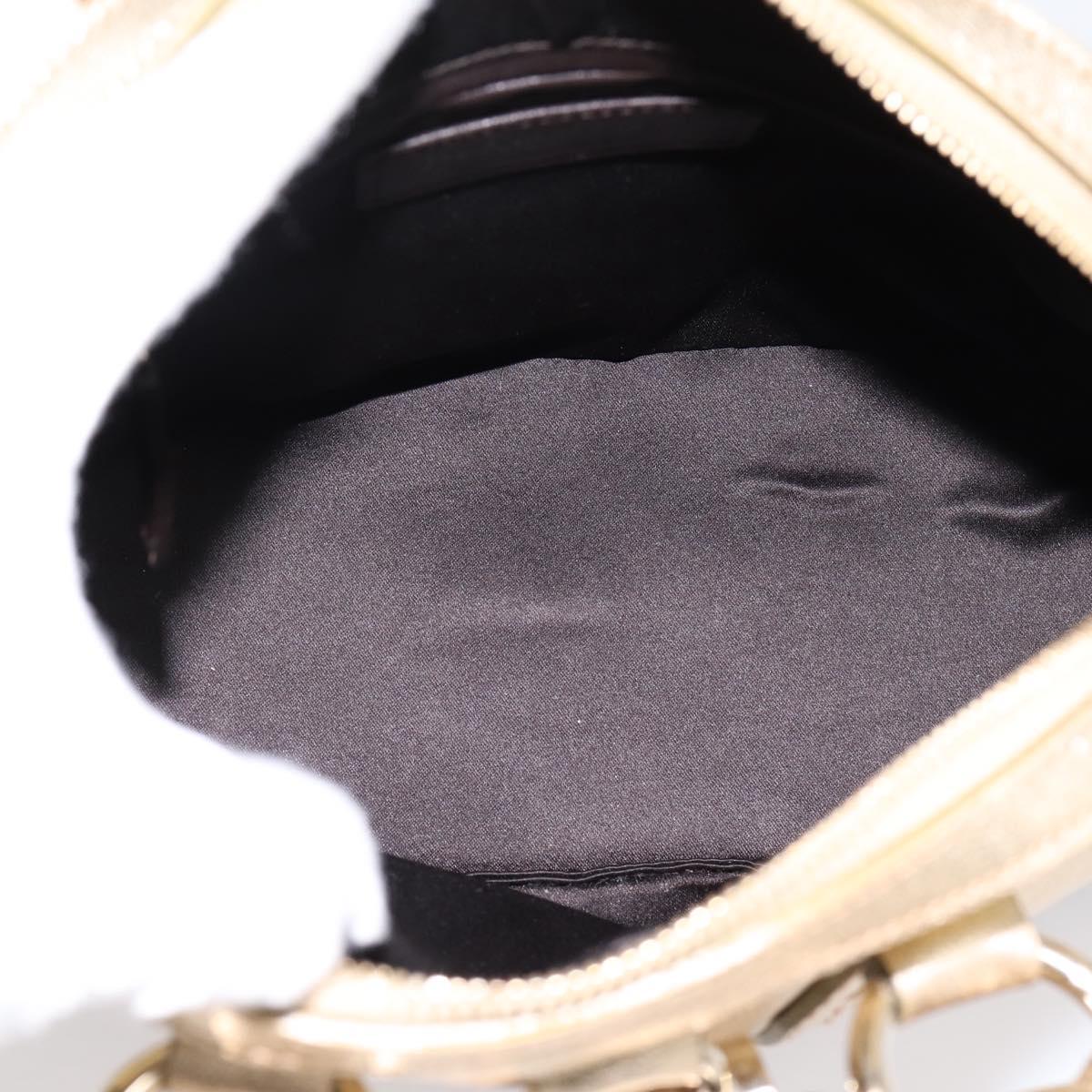 SAINT LAURENT Muse Hand Bag Leather Gold 160950 Auth BA14800V