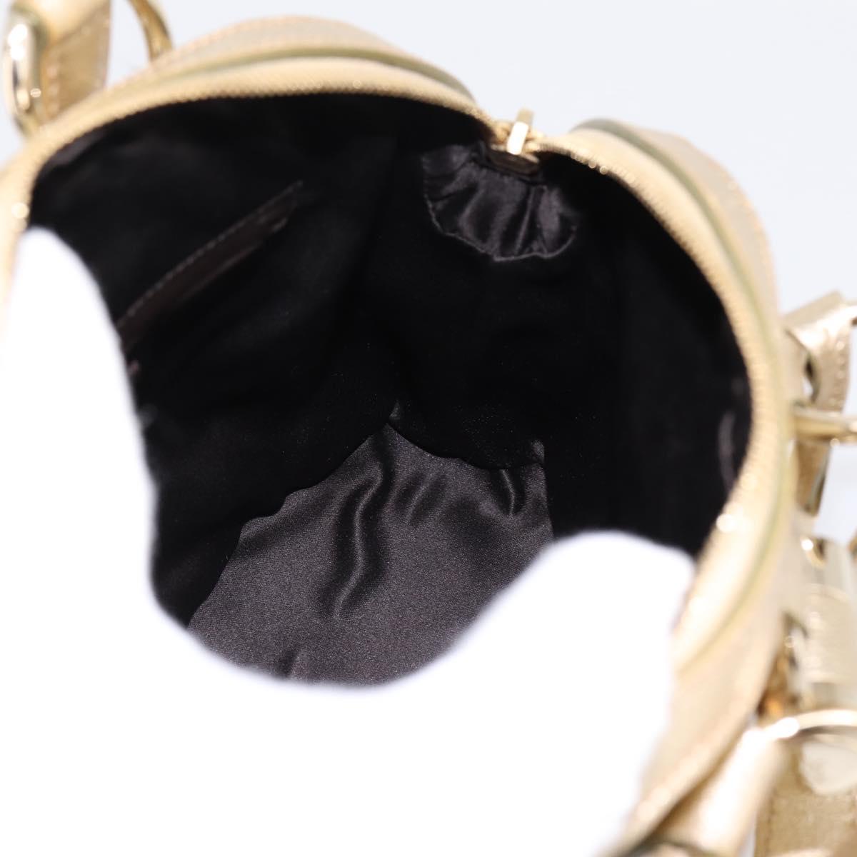SAINT LAURENT Muse Hand Bag Leather Gold 160950 Auth BA14800V