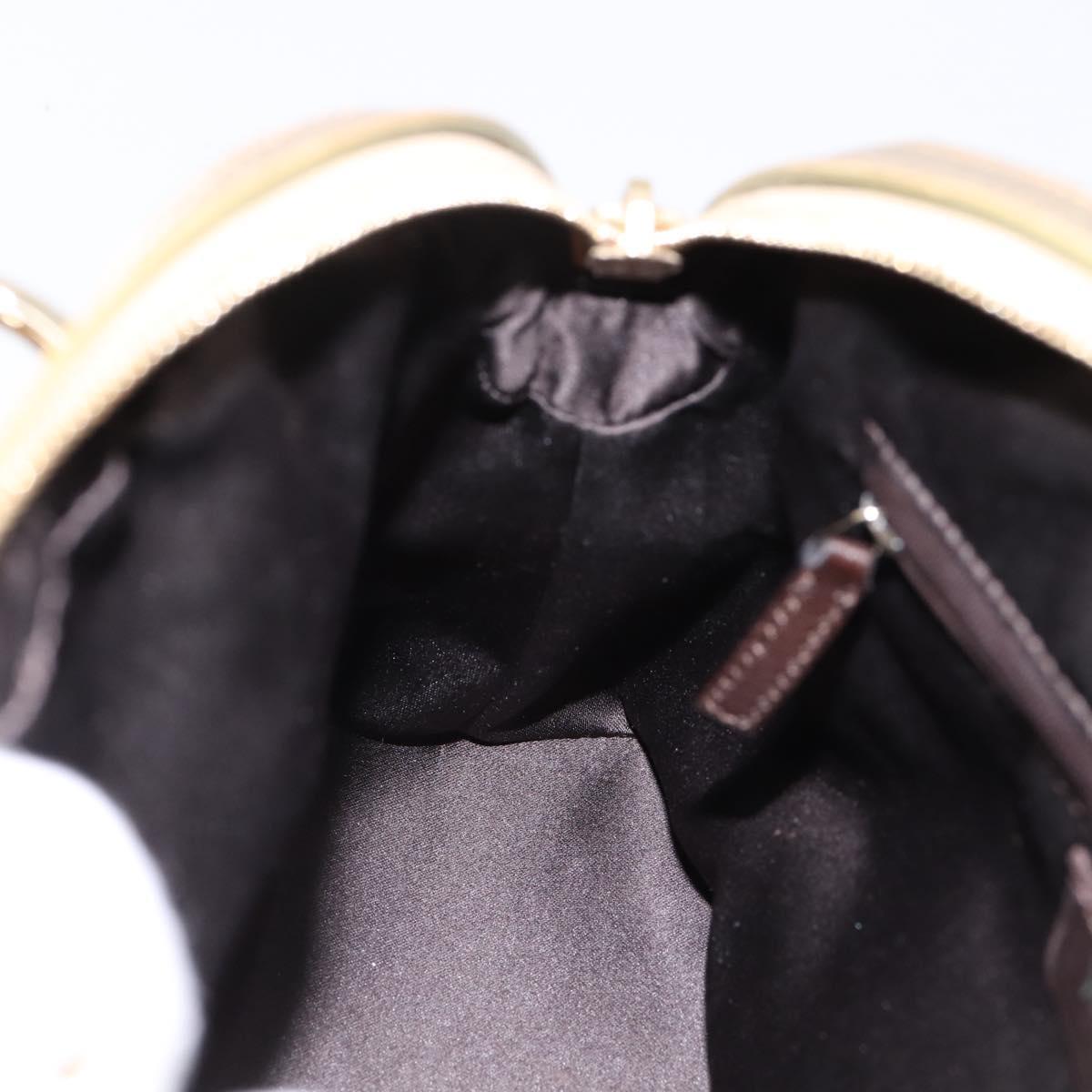 SAINT LAURENT Muse Hand Bag Leather Gold 160950 Auth BA14800V