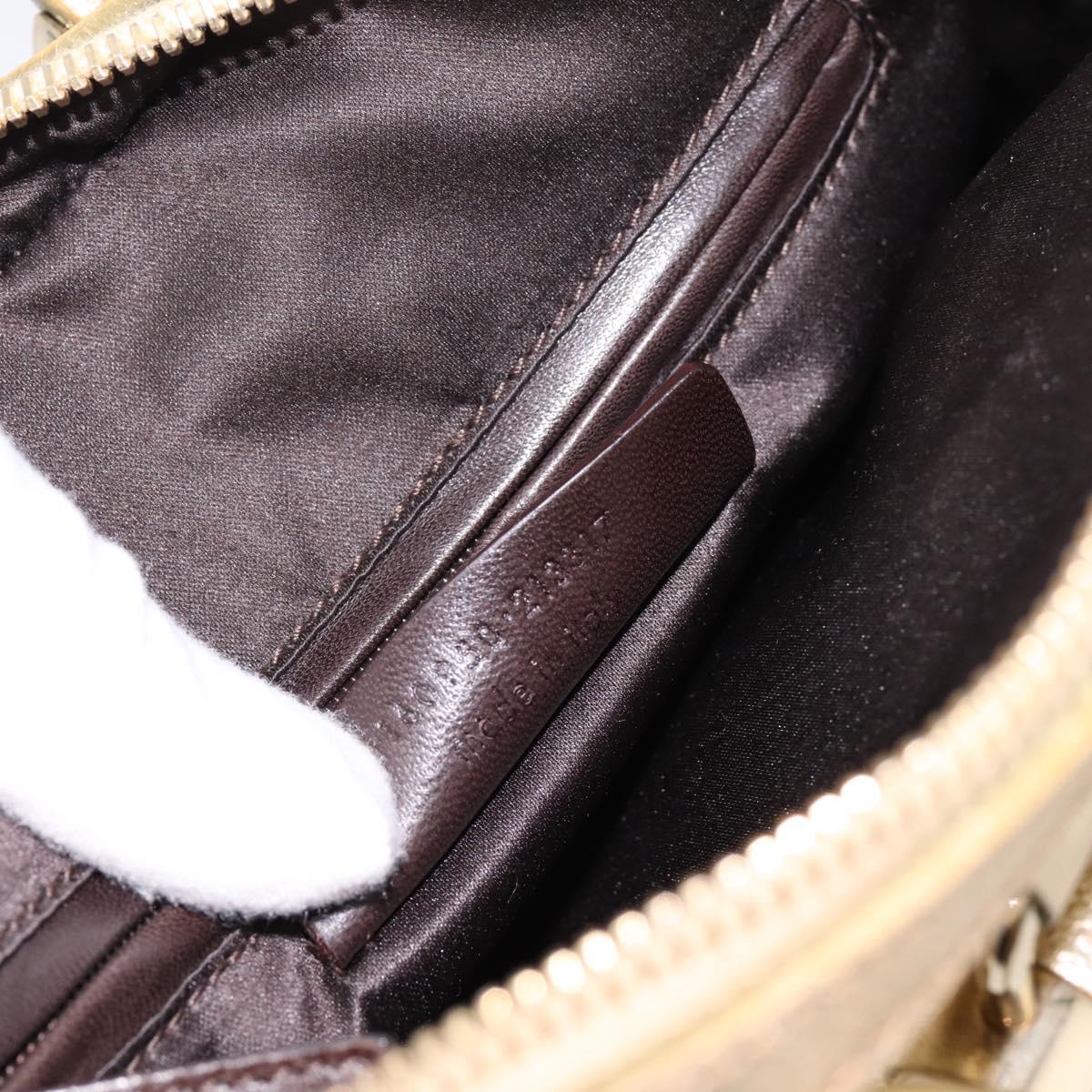SAINT LAURENT Muse Hand Bag Leather Gold 160950 Auth BA14800V