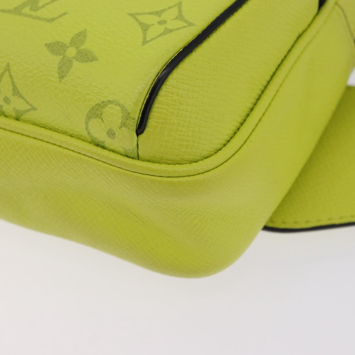 LOUIS VUITTON Taigalama Monogram Bum Bag Outdoor Jaune M30251 LV Auth BA14806M