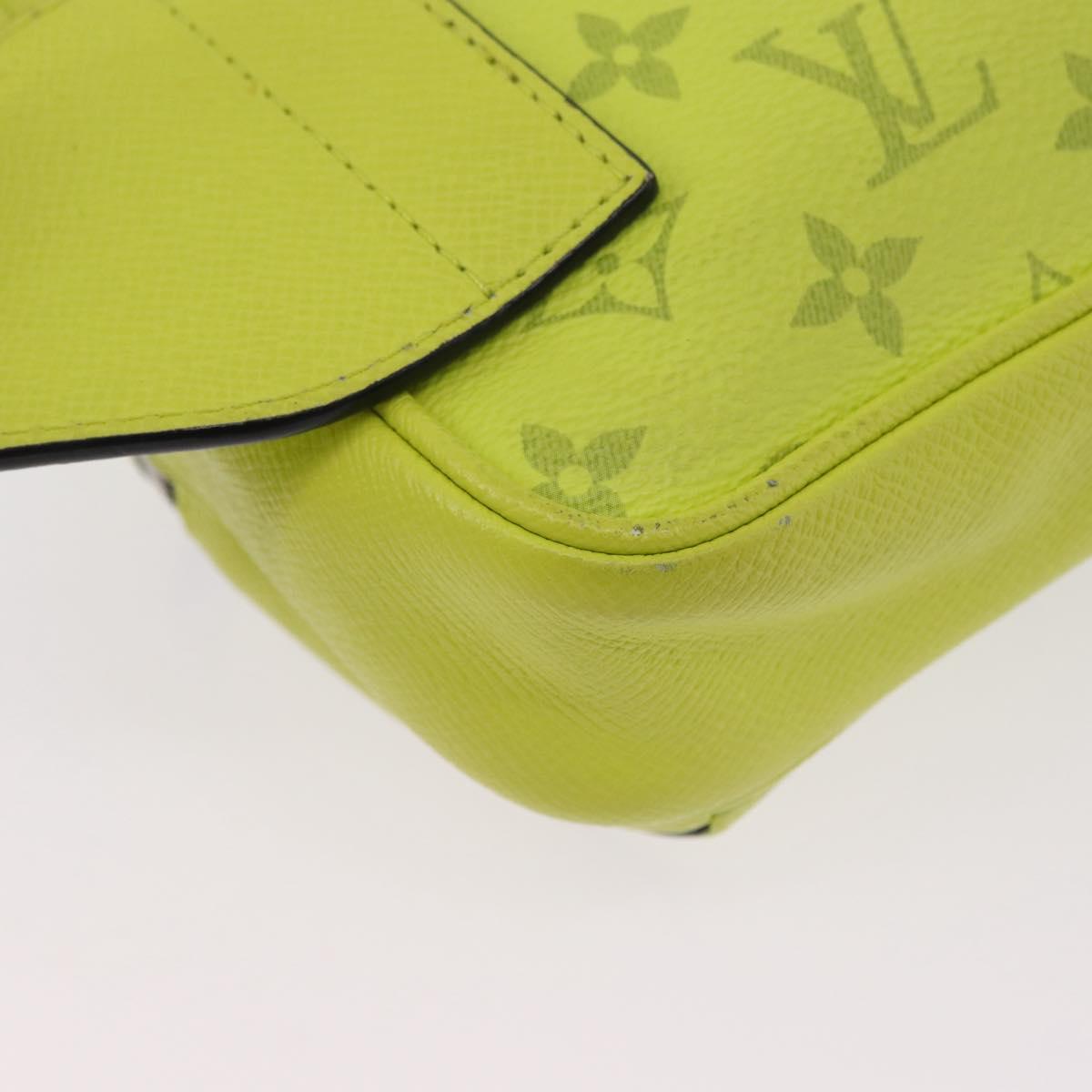 LOUIS VUITTON Taigalama Monogram Bum Bag Outdoor Jaune M30251 LV Auth BA14806M