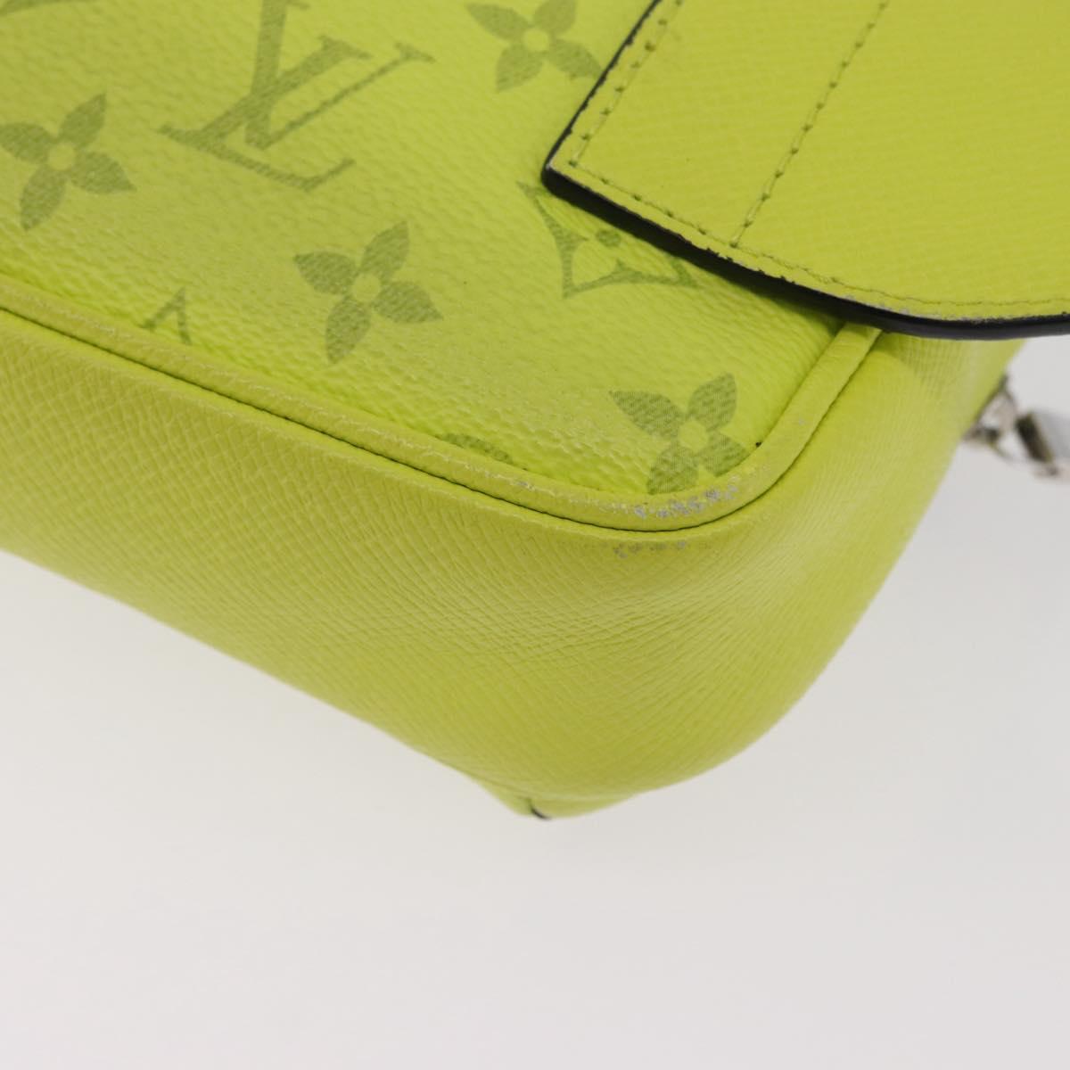 LOUIS VUITTON Taigalama Monogram Bum Bag Outdoor Jaune M30251 LV Auth BA14806M