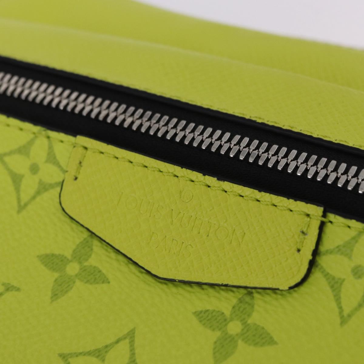 LOUIS VUITTON Taigalama Monogram Bum Bag Outdoor Jaune M30251 LV Auth BA14806M
