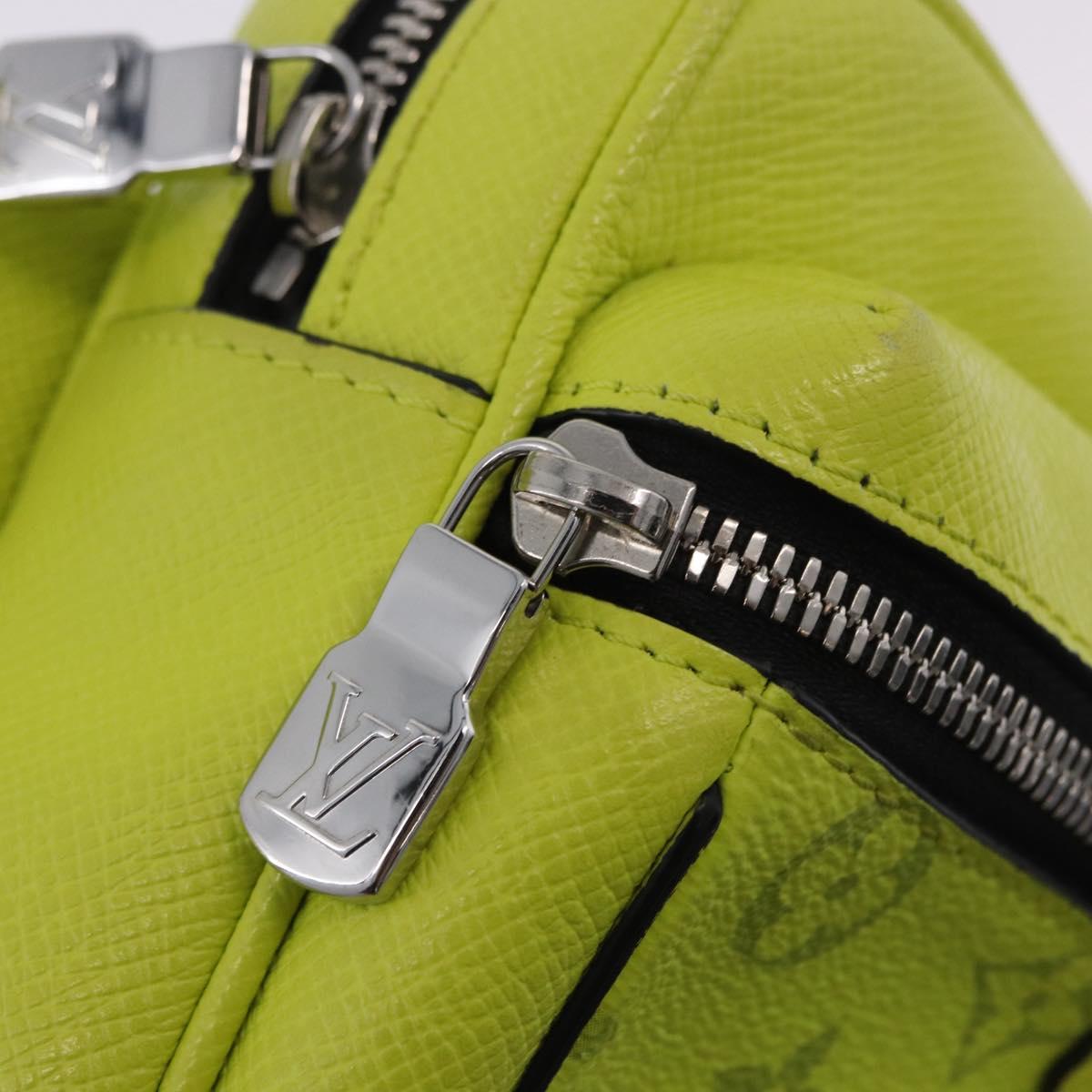 LOUIS VUITTON Taigalama Monogram Bum Bag Outdoor Jaune M30251 LV Auth BA14806M