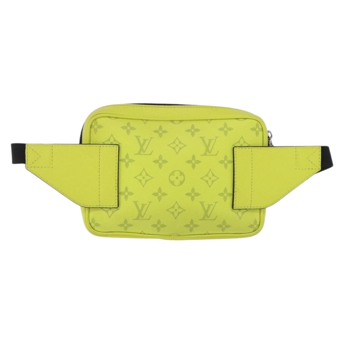 LOUIS VUITTON Taigalama Monogram Bum Bag Outdoor Jaune M30251 LV Auth BA14806M