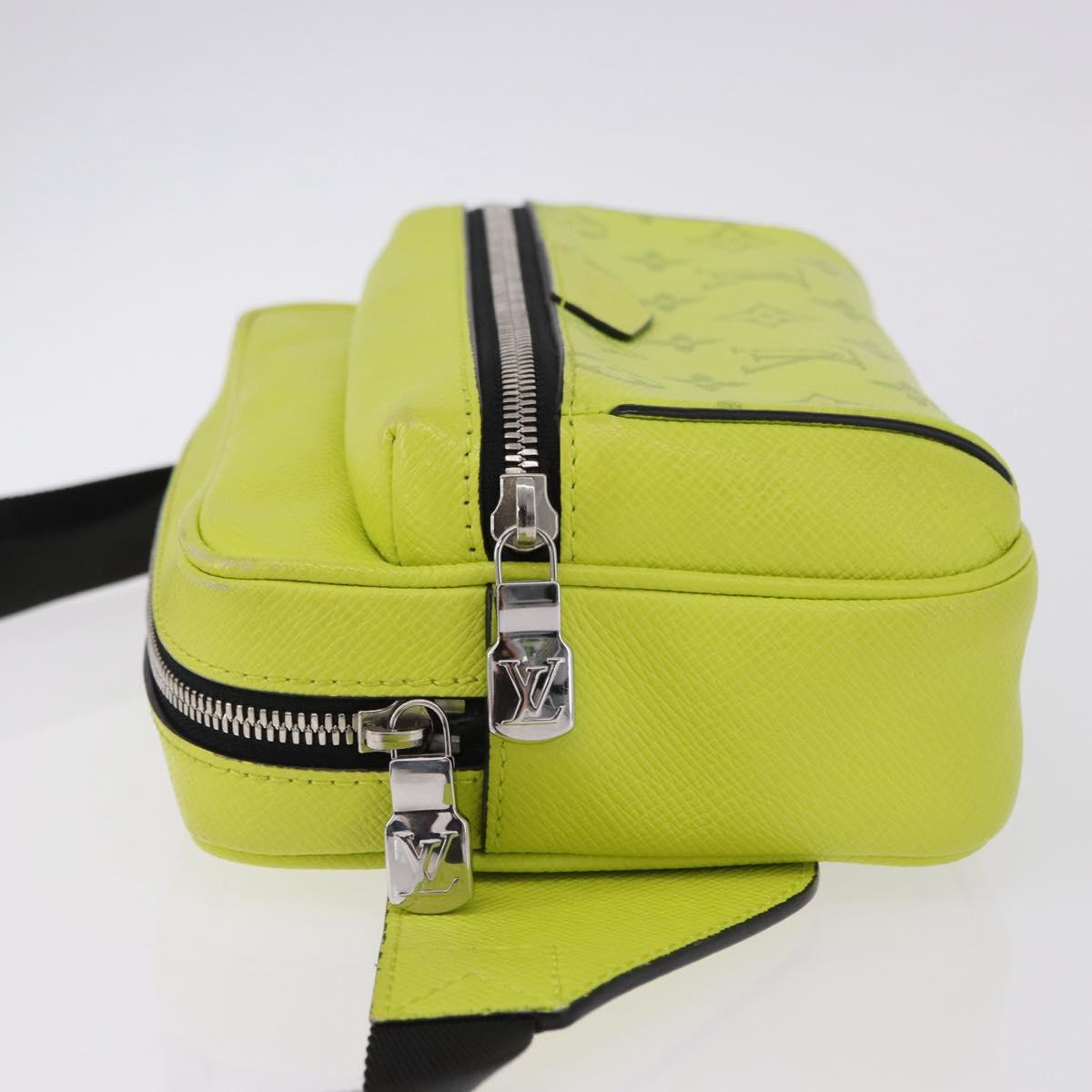LOUIS VUITTON Taigalama Monogram Bum Bag Outdoor Jaune M30251 LV Auth BA14806M