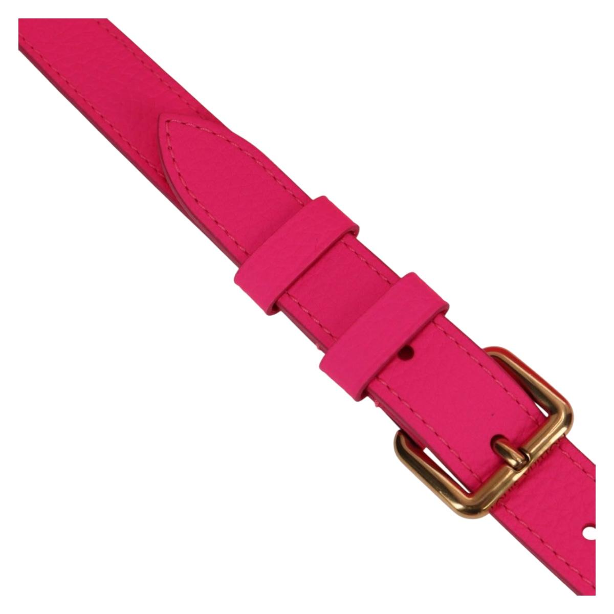 LOUIS VUITTON Keepall Bandouliere 50 Taurillon Fuchsia M56925 Auth BA14808SM