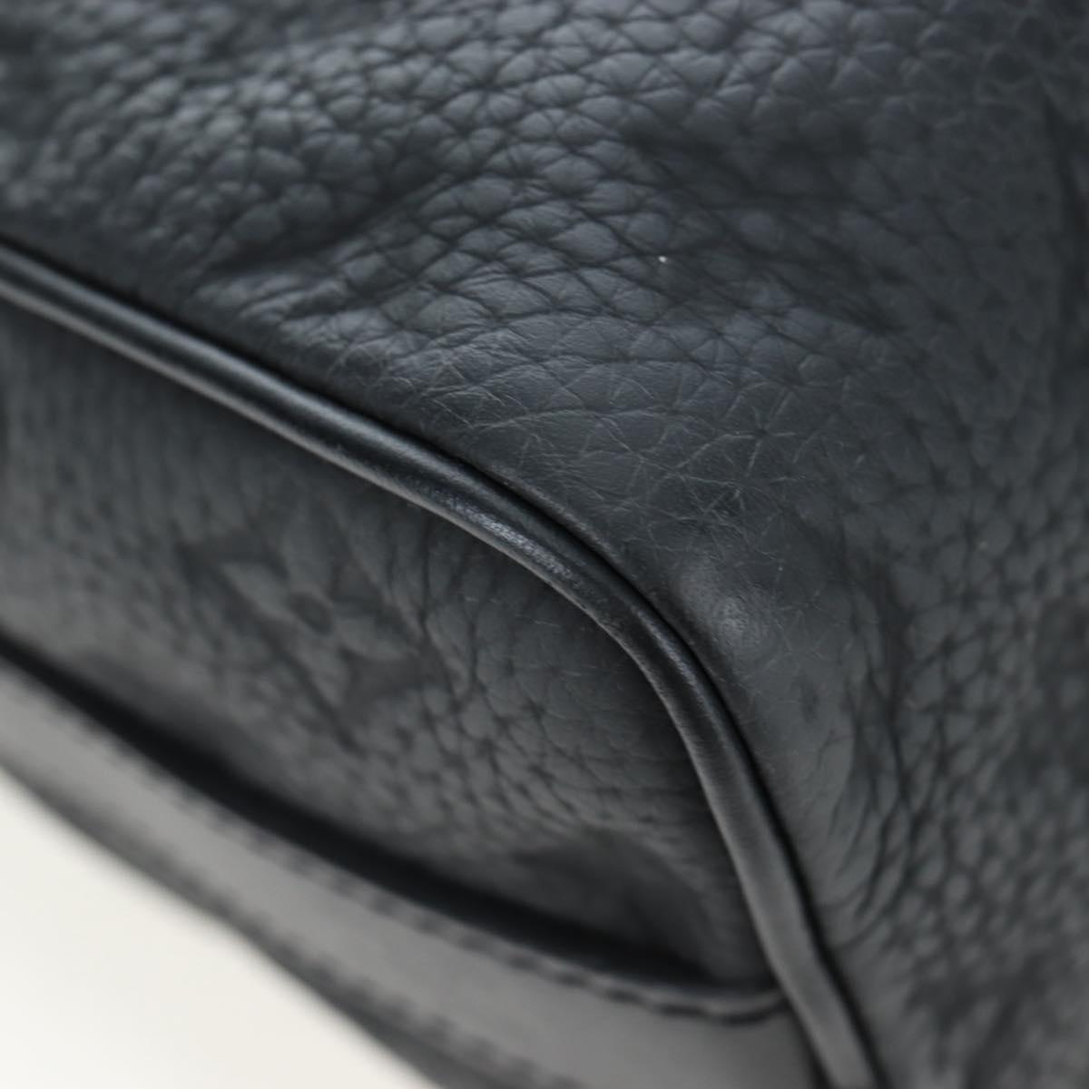 LOUIS VUITTON Monogram Taurillon Keepall Bandouliere 25 M20900 LV Auth BA14824SM