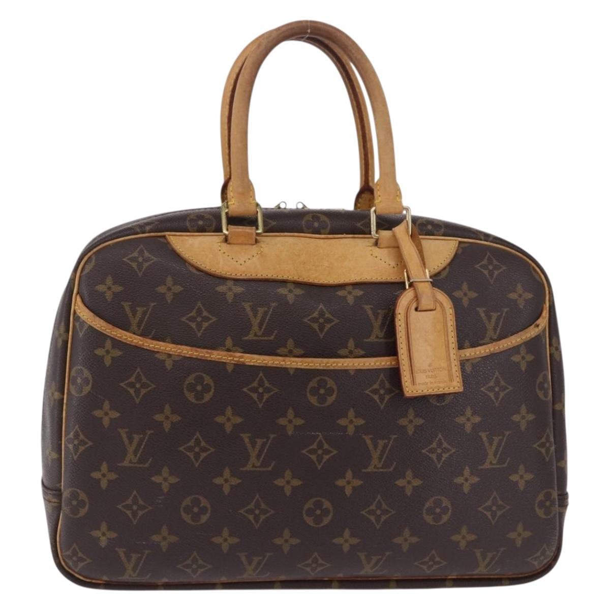 LOUIS VUITTON Monogram Deauville Hand Bag M47270 LV Auth BA14827