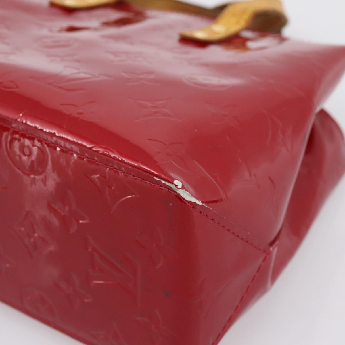 LOUIS VUITTON Monogram Vernis Reade PM Bag Pomme D'amour M91990 LV Auth BA14837