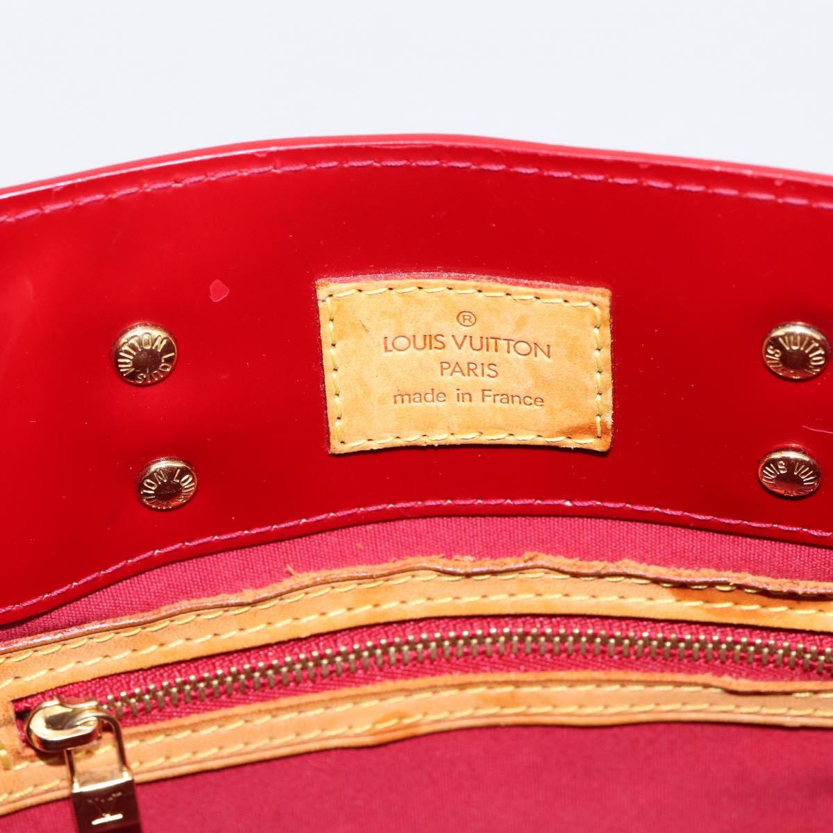 LOUIS VUITTON Monogram Vernis Reade PM Bag Pomme D'amour M91990 LV Auth BA14837