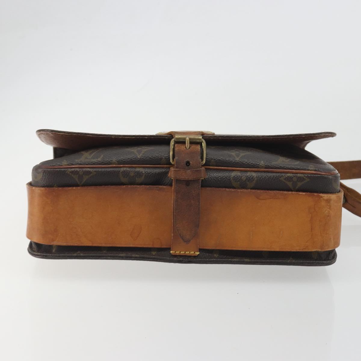 LOUIS VUITTON Monogram Cartouchiere GM Shoulder Bag M51252 LV Auth BA14845