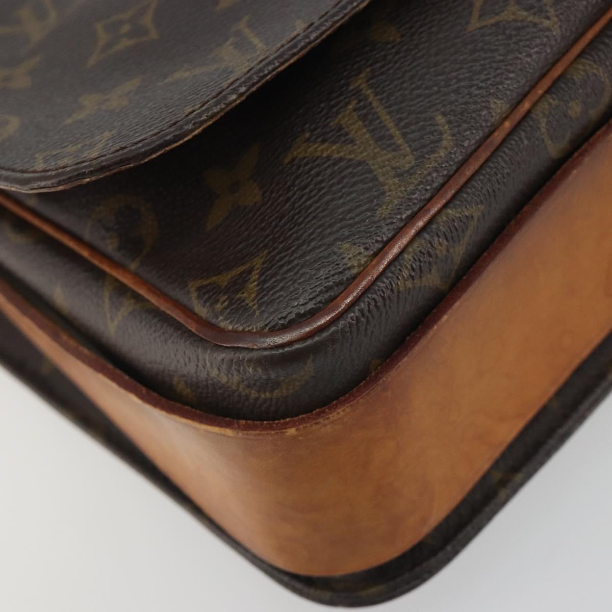 LOUIS VUITTON Monogram Cartouchiere GM Shoulder Bag M51252 LV Auth BA14845