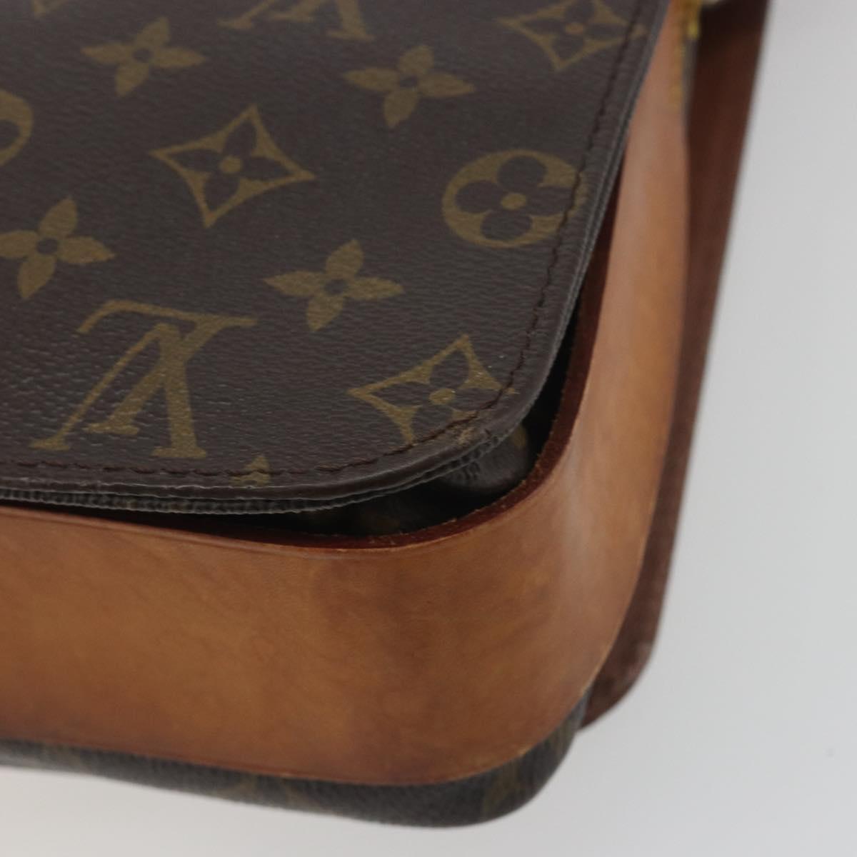 LOUIS VUITTON Monogram Cartouchiere GM Shoulder Bag M51252 LV Auth BA14845