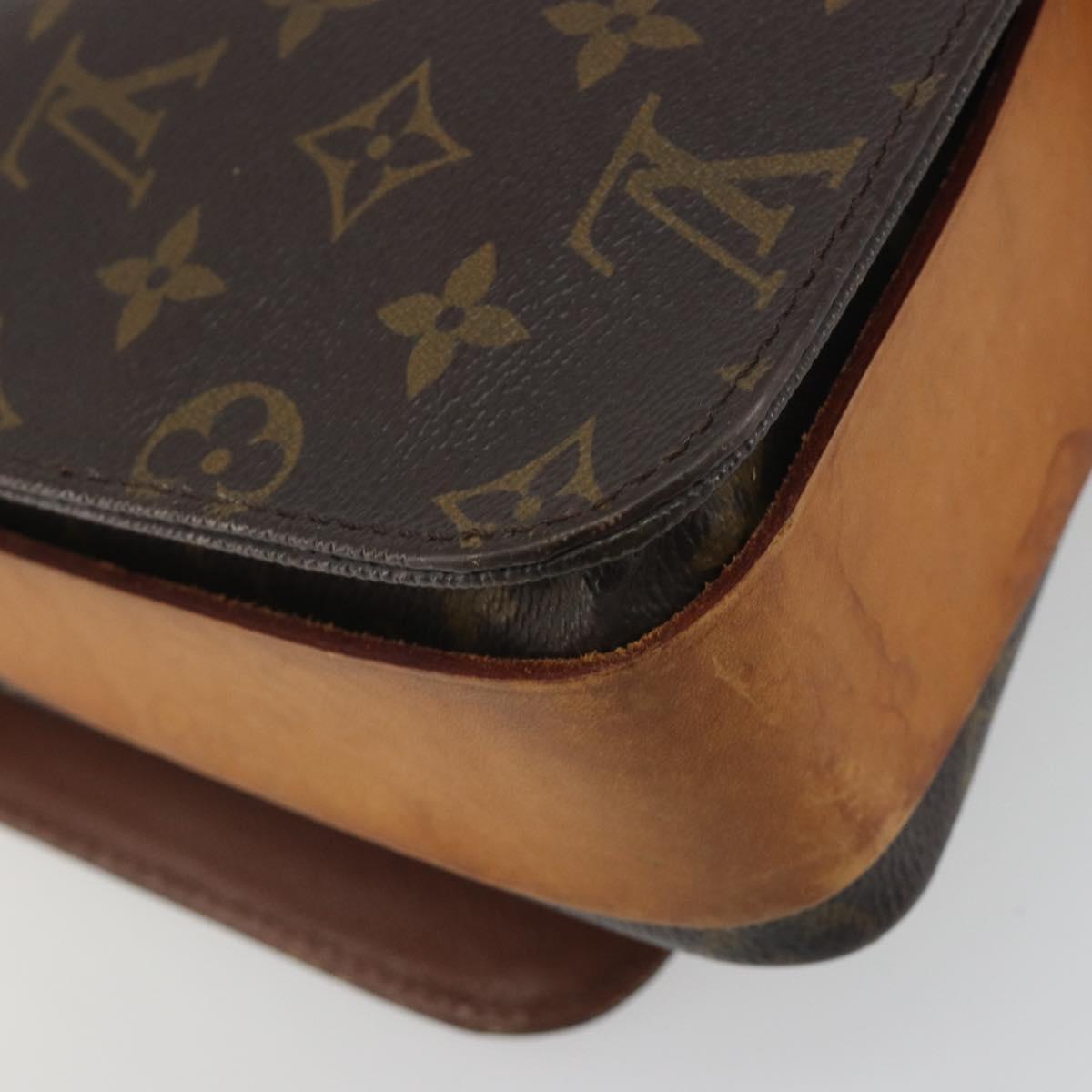 LOUIS VUITTON Monogram Cartouchiere GM Shoulder Bag M51252 LV Auth BA14845