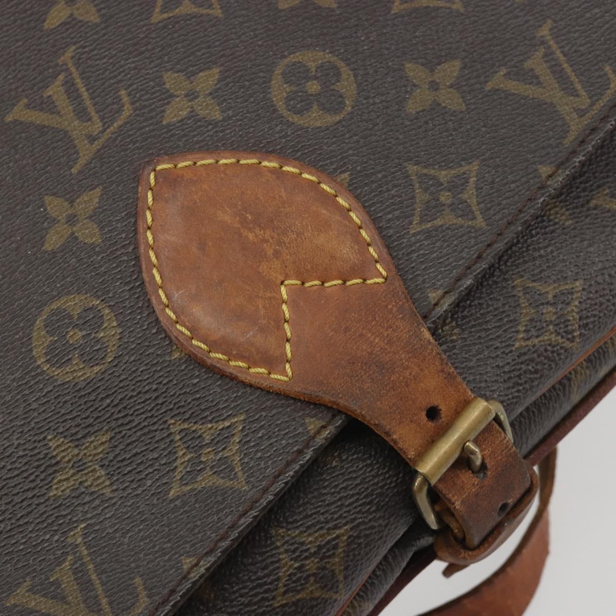 LOUIS VUITTON Monogram Cartouchiere GM Shoulder Bag M51252 LV Auth BA14845