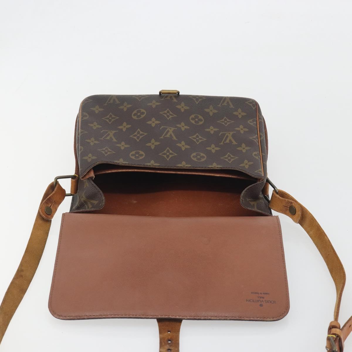 LOUIS VUITTON Monogram Cartouchiere GM Shoulder Bag M51252 LV Auth BA14845