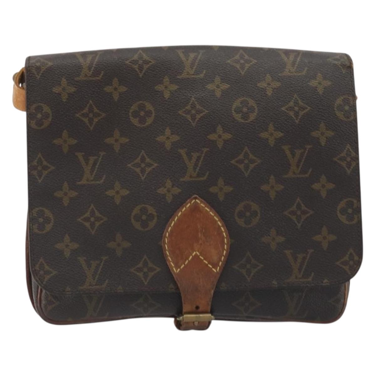 LOUIS VUITTON Monogram Cartouchiere GM Shoulder Bag M51252 LV Auth BA14845