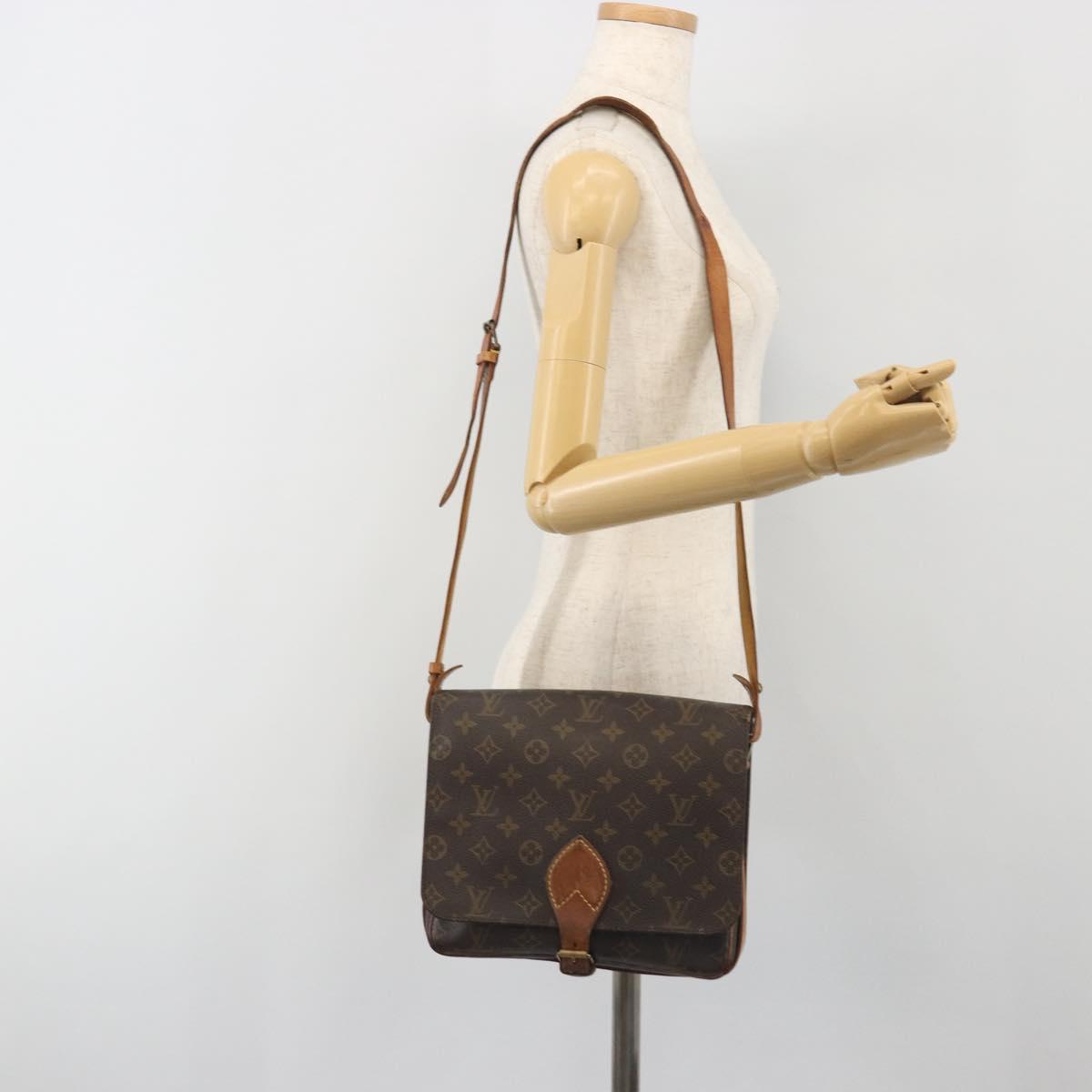 LOUIS VUITTON Monogram Cartouchiere GM Shoulder Bag M51252 LV Auth BA14845