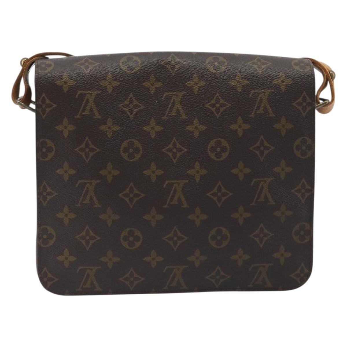 LOUIS VUITTON Monogram Cartouchiere GM Shoulder Bag M51252 LV Auth BA14845
