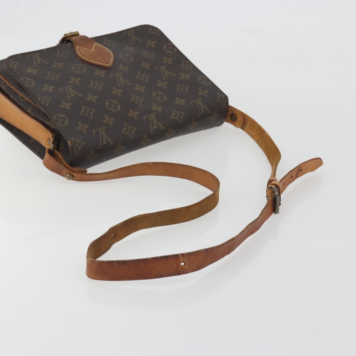 LOUIS VUITTON Monogram Cartouchiere GM Shoulder Bag M51252 LV Auth BA14845