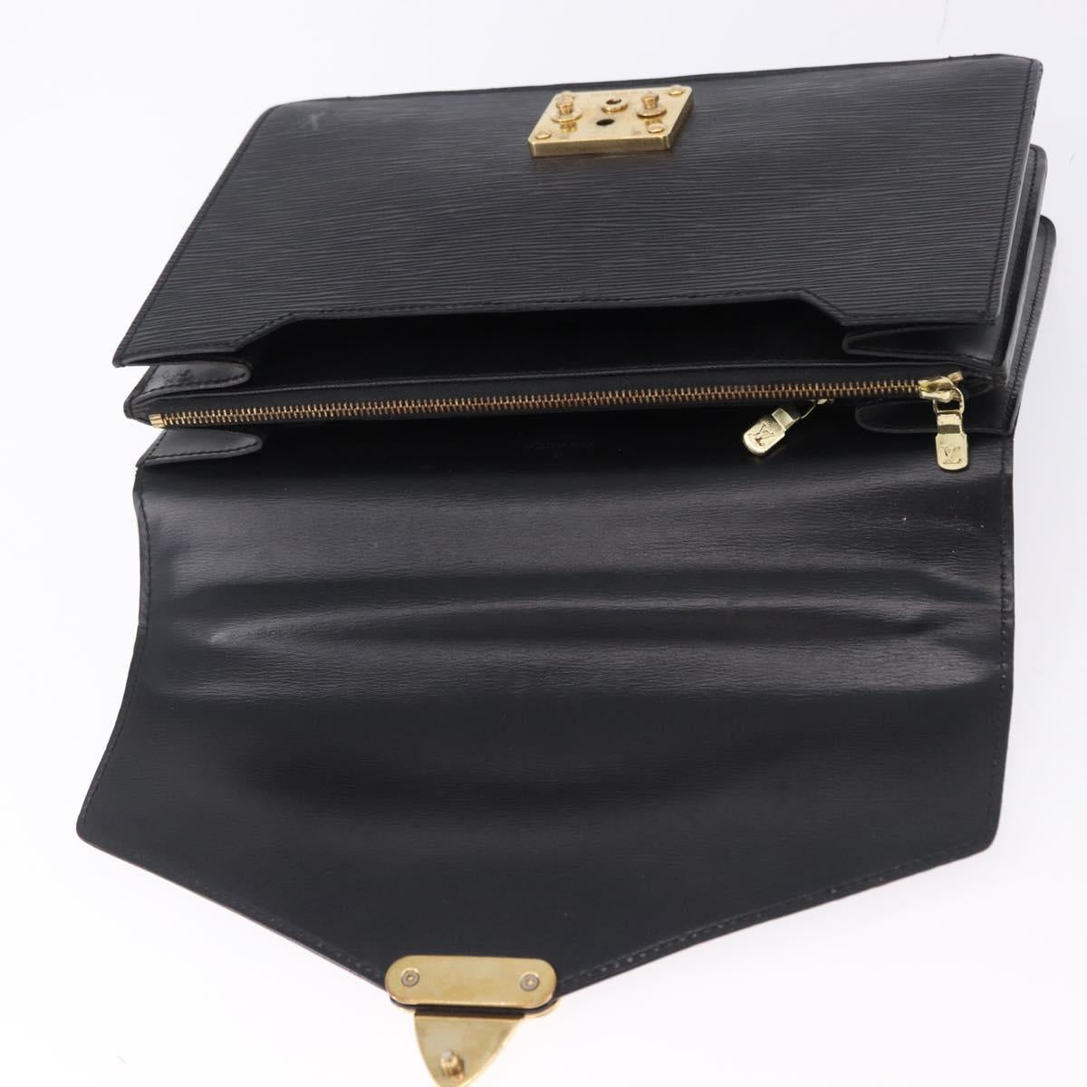 LOUIS VUITTON Epi Concorde Hand Bag Black M52132 LV Auth BA14848