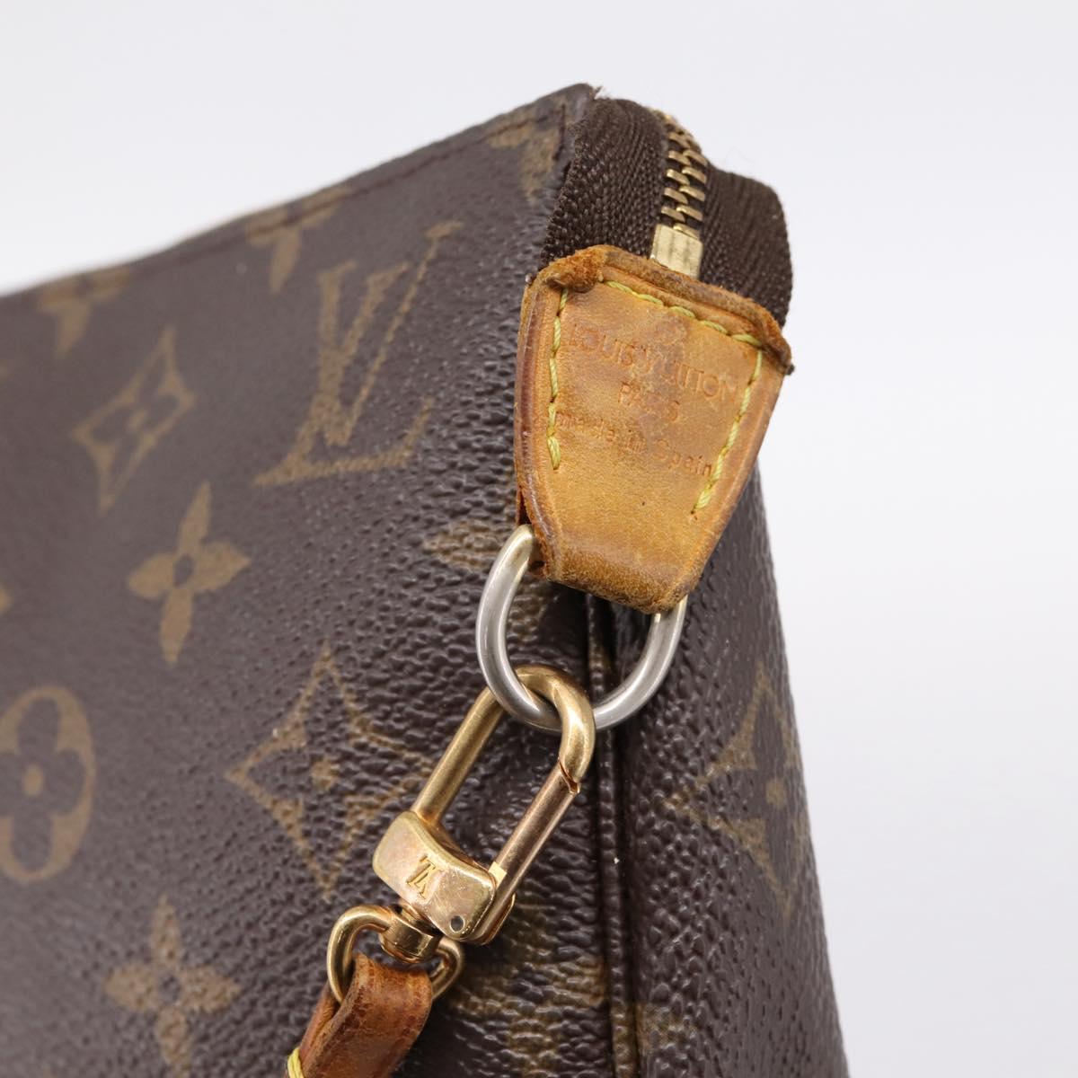 LOUIS VUITTON Monogram Pochette Accessoires Pouch M51980 LV Auth BA14849