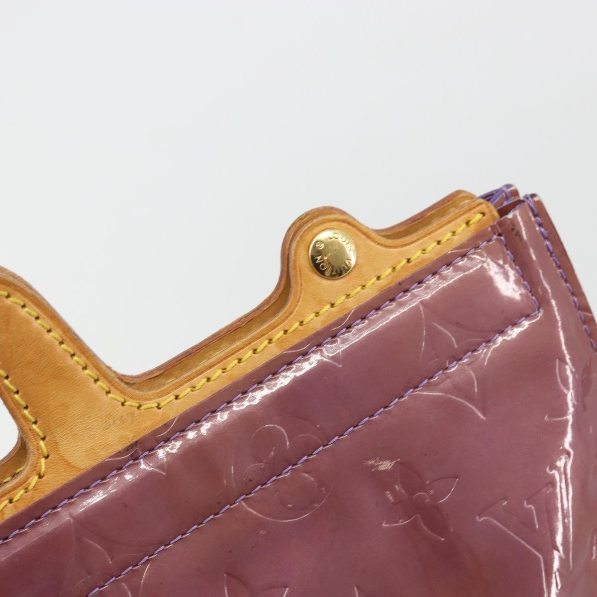 LOUIS VUITTON Monogram Vernis Stanton Hand Bag Viole M91079 LV Auth BA14859