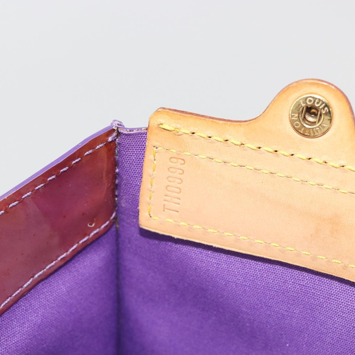 LOUIS VUITTON Monogram Vernis Stanton Hand Bag Viole M91079 LV Auth BA14859