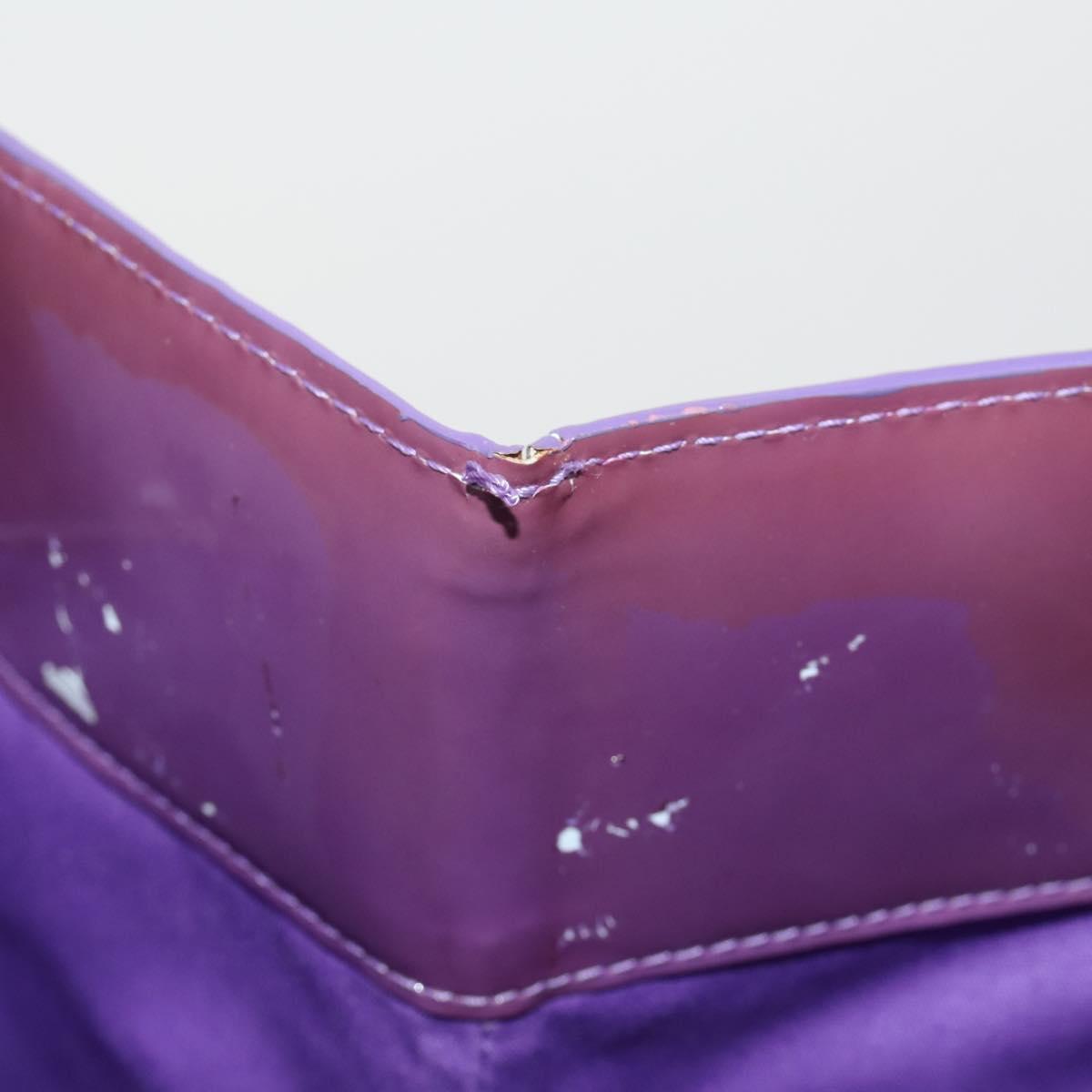 LOUIS VUITTON Monogram Vernis Reade GM Tote Bag Purple M91085 LV Auth BA14860