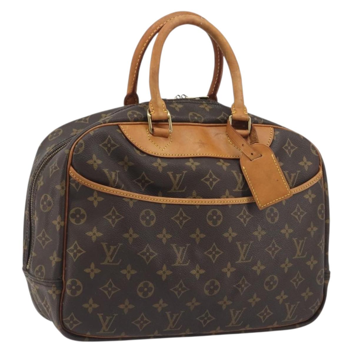 LOUIS VUITTON Monogram Deauville Hand Bag M47270 LV Auth BA14861
