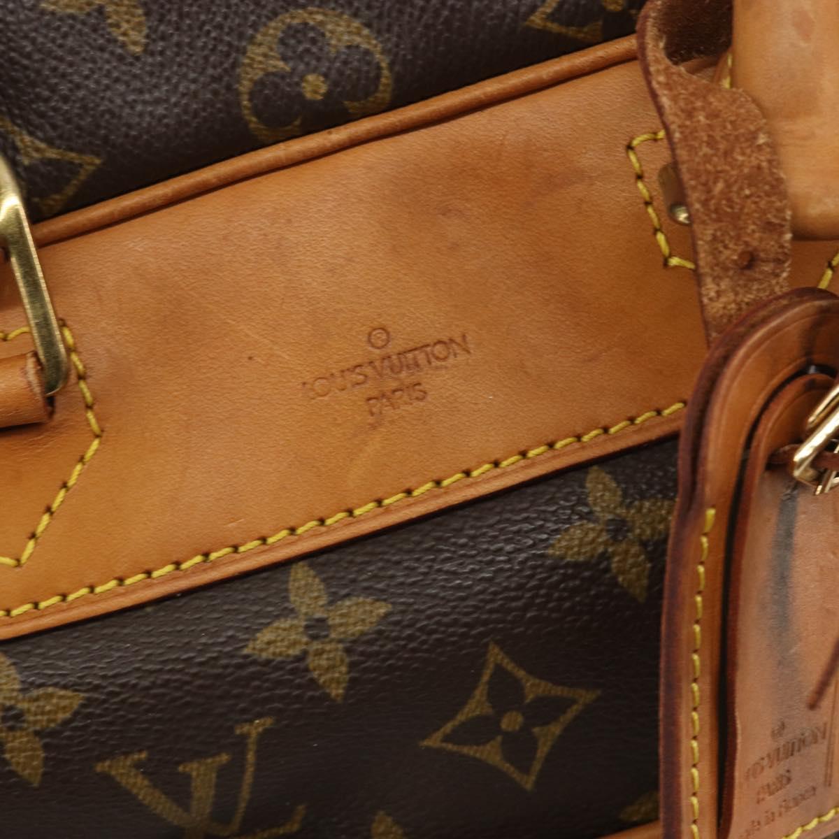 LOUIS VUITTON Monogram Deauville Hand Bag M47270 LV Auth BA14861
