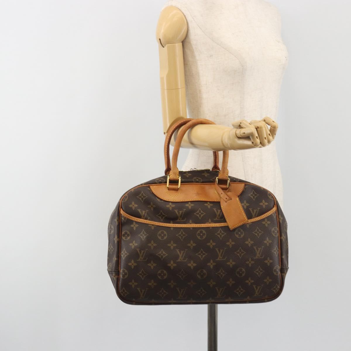 LOUIS VUITTON Monogram Deauville Hand Bag M47270 LV Auth BA14861
