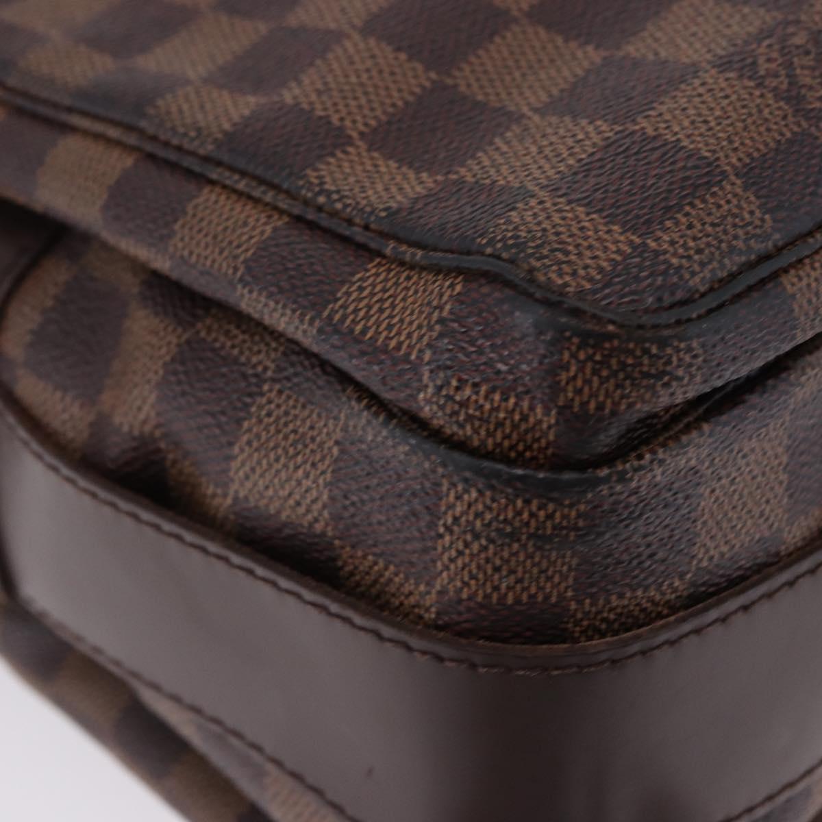 LOUIS VUITTON Damier Ebene Naviglio Shoulder Bag N45255 LV Auth BA14865