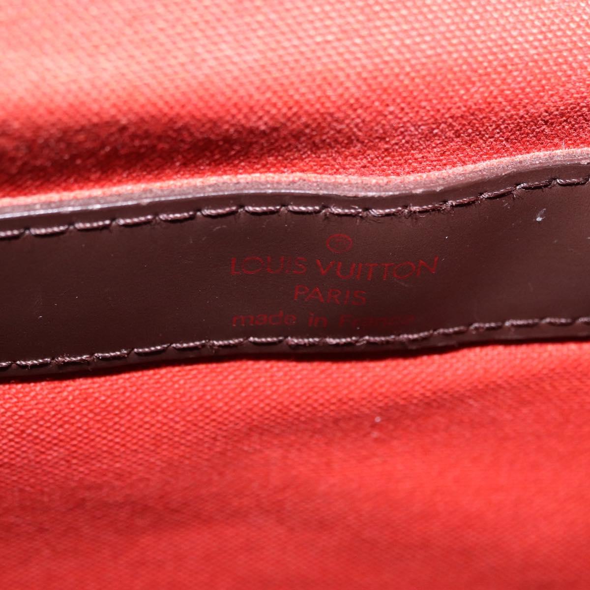 LOUIS VUITTON Damier Ebene Naviglio Shoulder Bag N45255 LV Auth BA14865