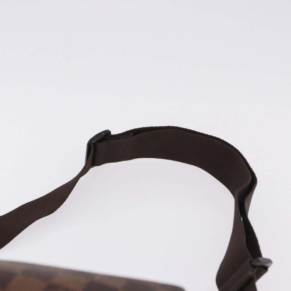 LOUIS VUITTON Damier Ebene Naviglio Shoulder Bag N45255 LV Auth BA14865