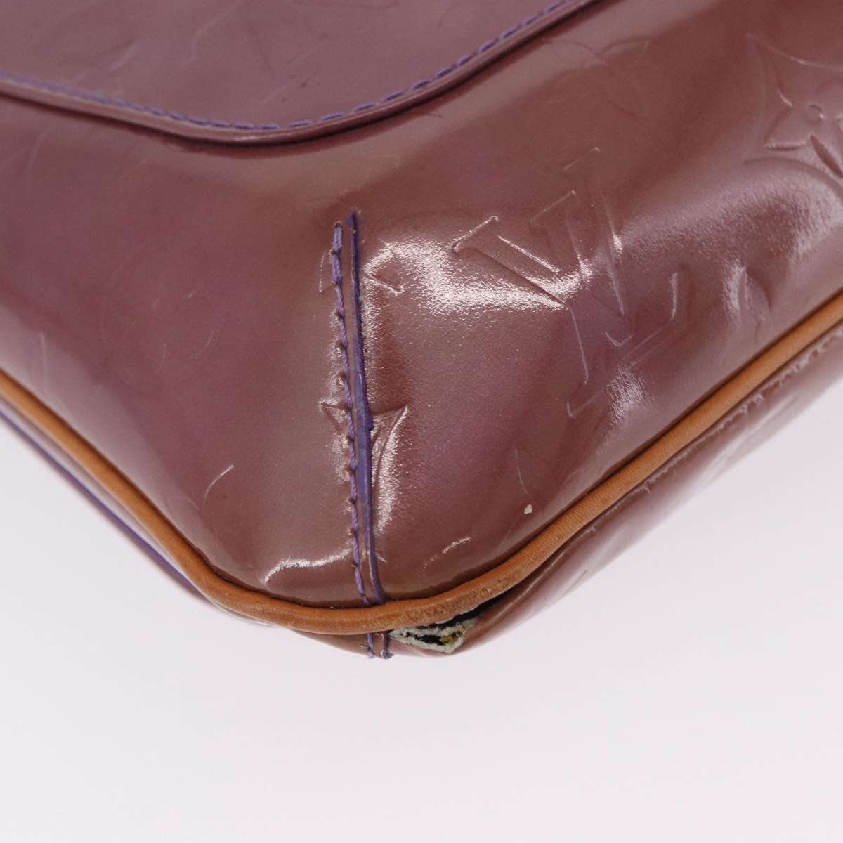 LOUIS VUITTON Monogram Vernis Thompson Street Bag Purple M91095 LV Auth BA14866