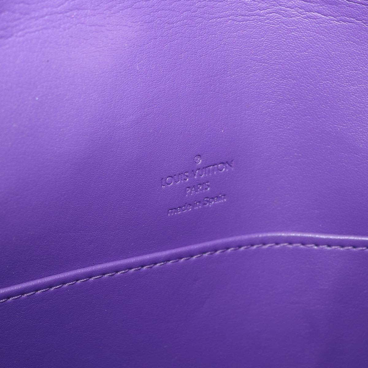 LOUIS VUITTON Monogram Vernis Thompson Street Bag Purple M91095 LV Auth BA14866