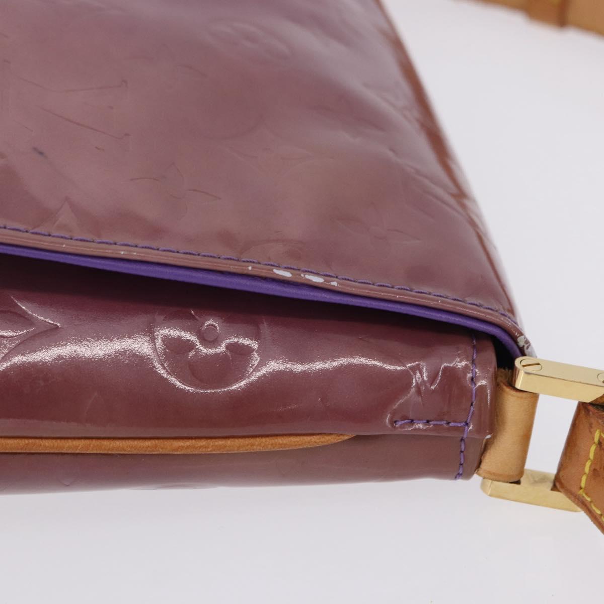 LOUIS VUITTON Monogram Vernis Thompson Street Bag Purple M91095 LV Auth BA14866