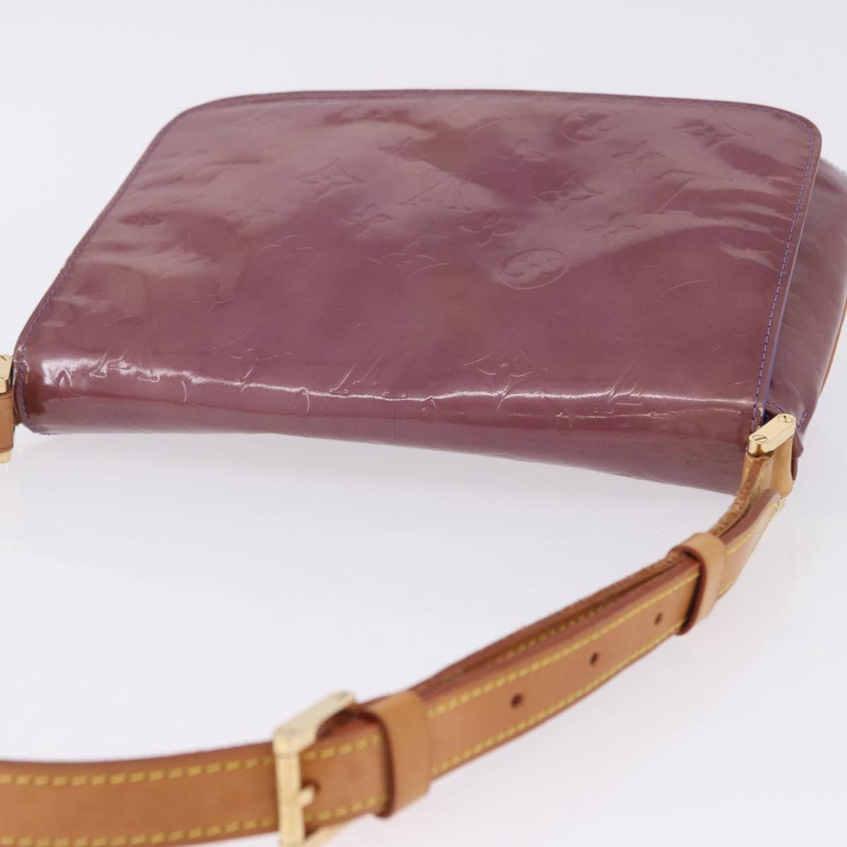 LOUIS VUITTON Monogram Vernis Thompson Street Bag Purple M91095 LV Auth BA14866