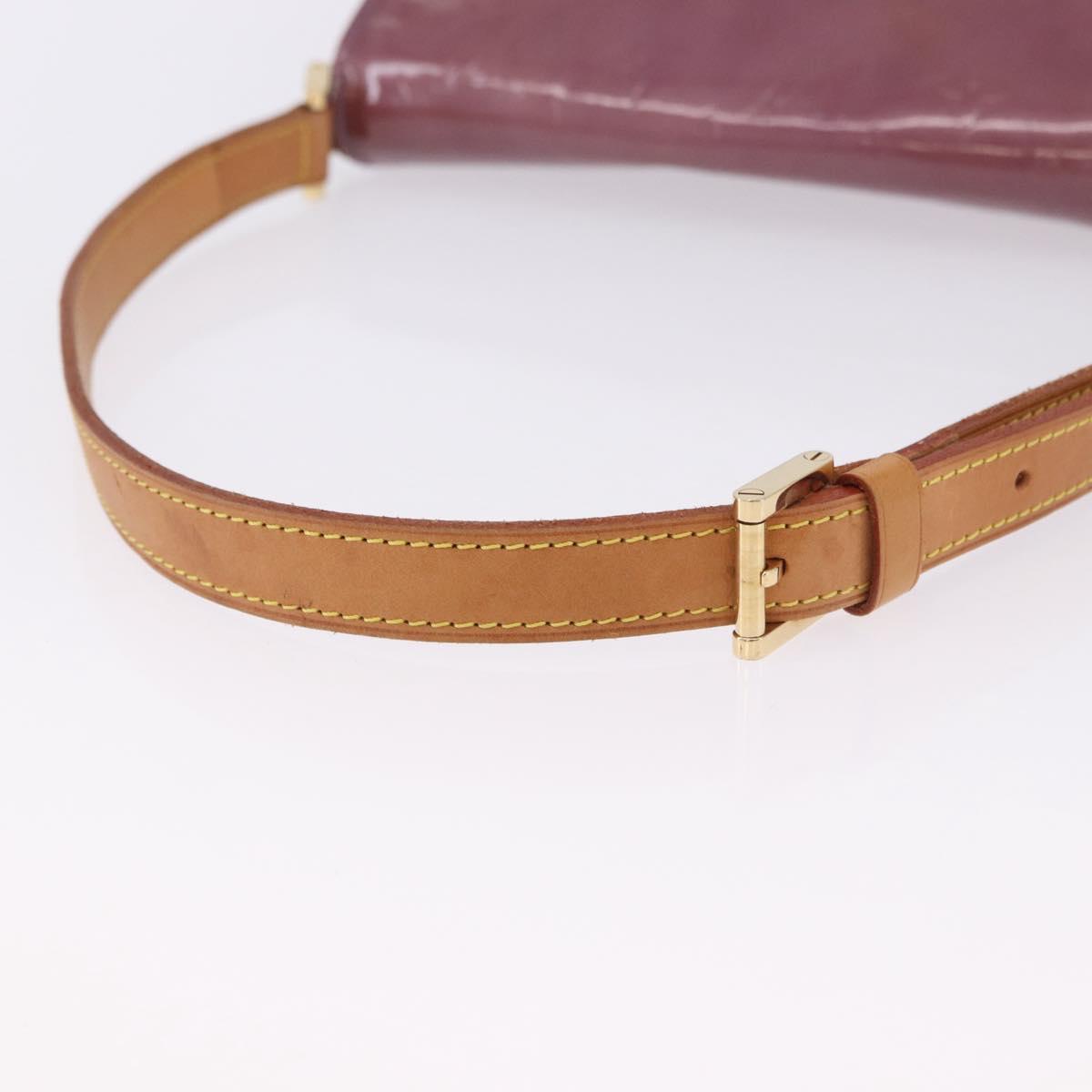 LOUIS VUITTON Monogram Vernis Thompson Street Bag Purple M91095 LV Auth BA14866