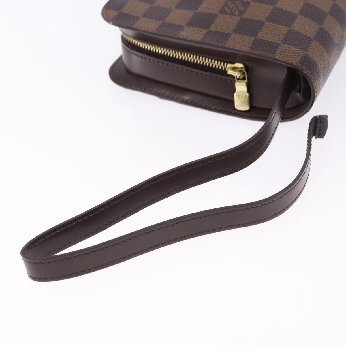 LOUIS VUITTON Damier Ebene Saint Louis Clutch Bag N51993 LV Auth BA14869