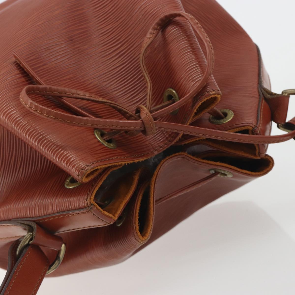 LOUIS VUITTON Epi Petit Noe Shoulder Bag Brown M44103 LV Auth BA14876