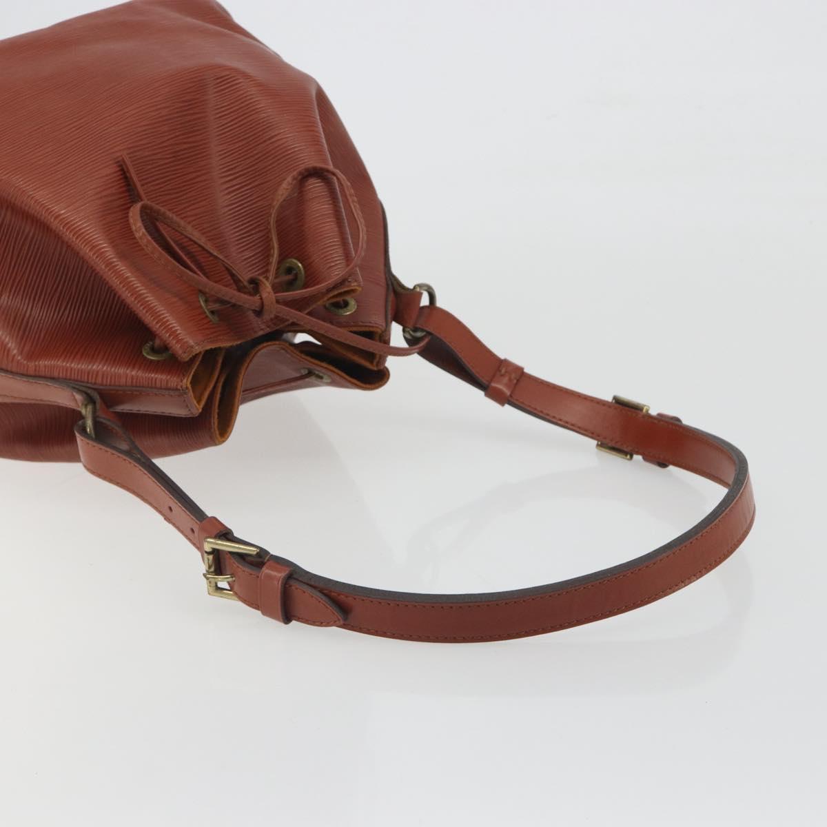 LOUIS VUITTON Epi Petit Noe Shoulder Bag Brown M44103 LV Auth BA14876