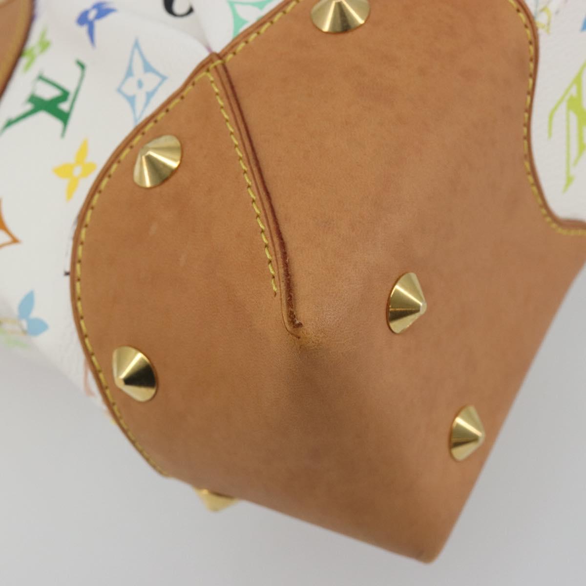 LOUIS VUITTON Monogram Multicolor Judy MM Hand Bag White M40255 LV Auth BA14883V
