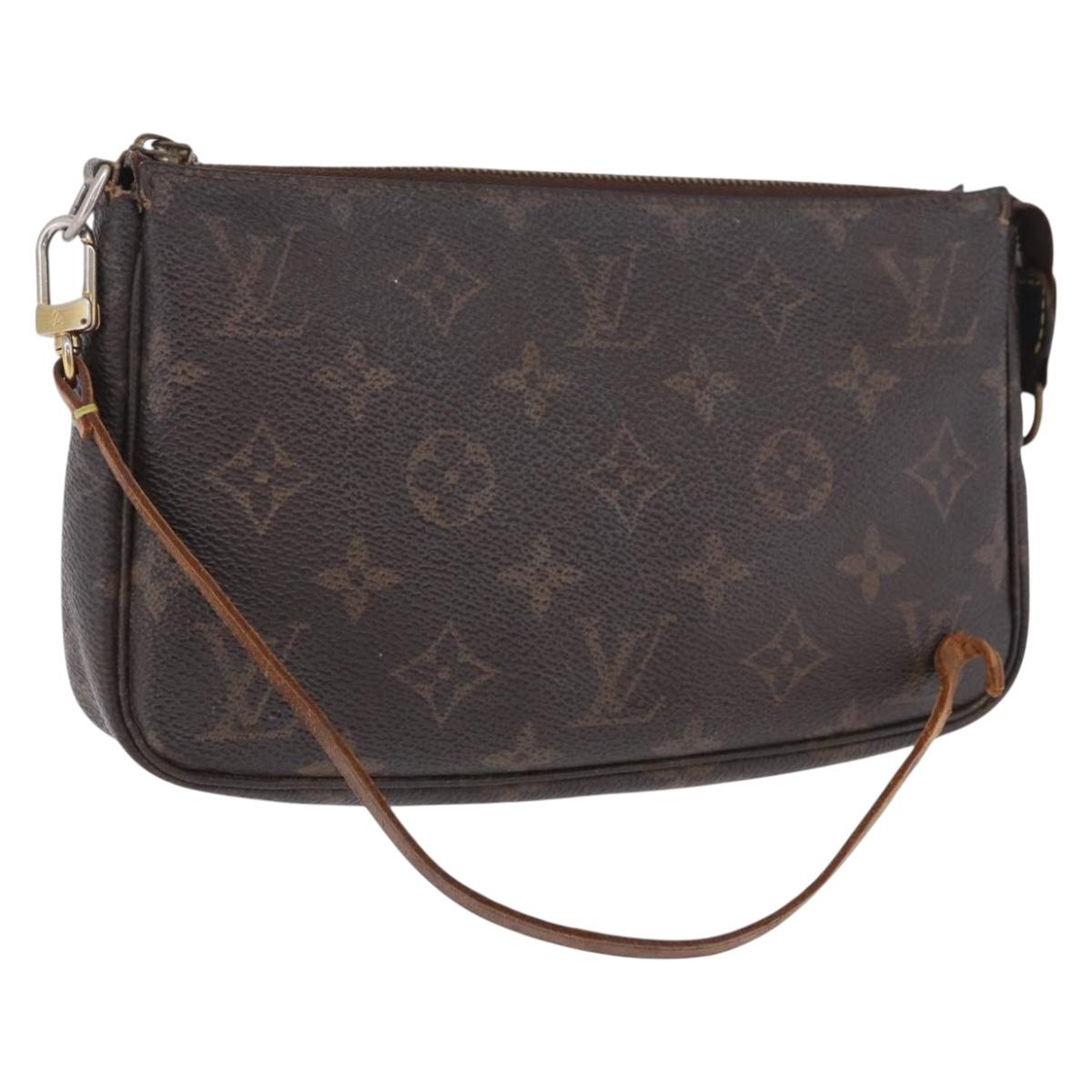 LOUIS VUITTON Monogram Pochette Accessoires Pouch M51980 LV Auth BA14904