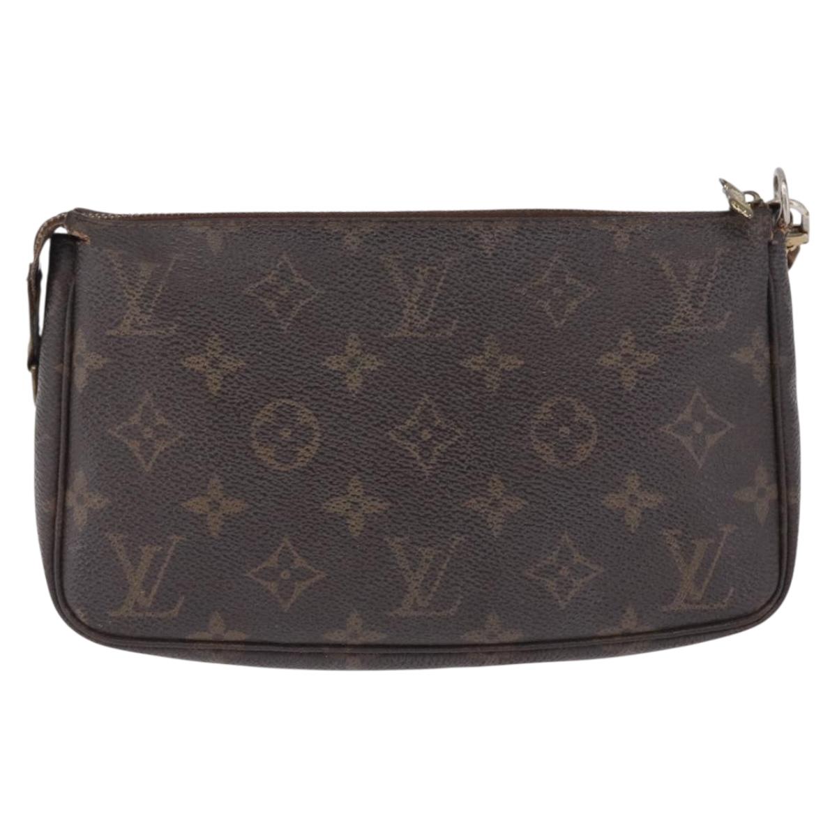 LOUIS VUITTON Monogram Pochette Accessoires Pouch M51980 LV Auth BA14904