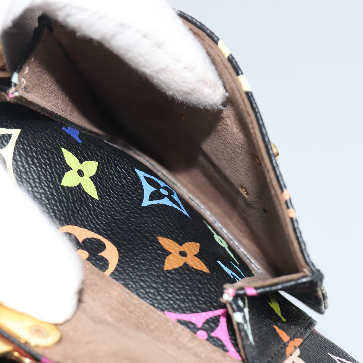 LOUIS VUITTON Monogram Multicolor Speedy 30 Hand Bag Black M92642 Auth BA14905A